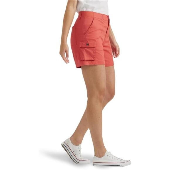 Women's Poppy Ultra Lux Comfort‎ With Flex-to-go Cargo Short Denim Jeans - Picture 2 of 6